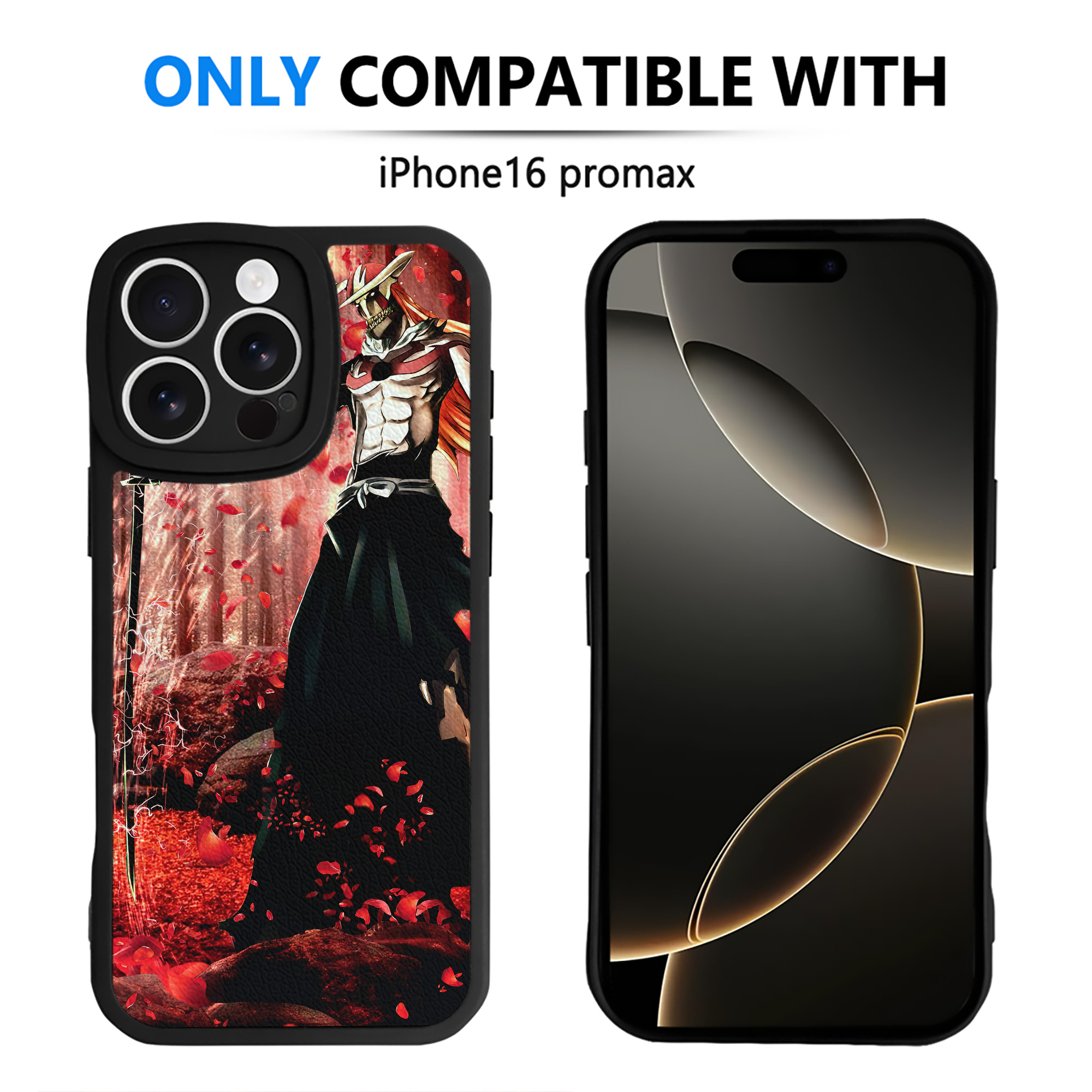 （画像用） ブリーチ BLEACH 【iPhone 16シリーズ対応】シリコンスマホケース（レザー調） 材質：シリコン
